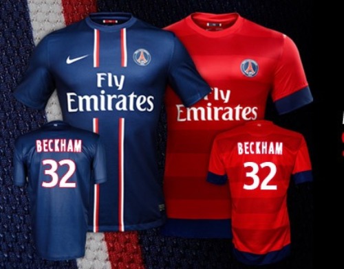 Le maillot de David Beckham au PSG  le 32  Bénin Football